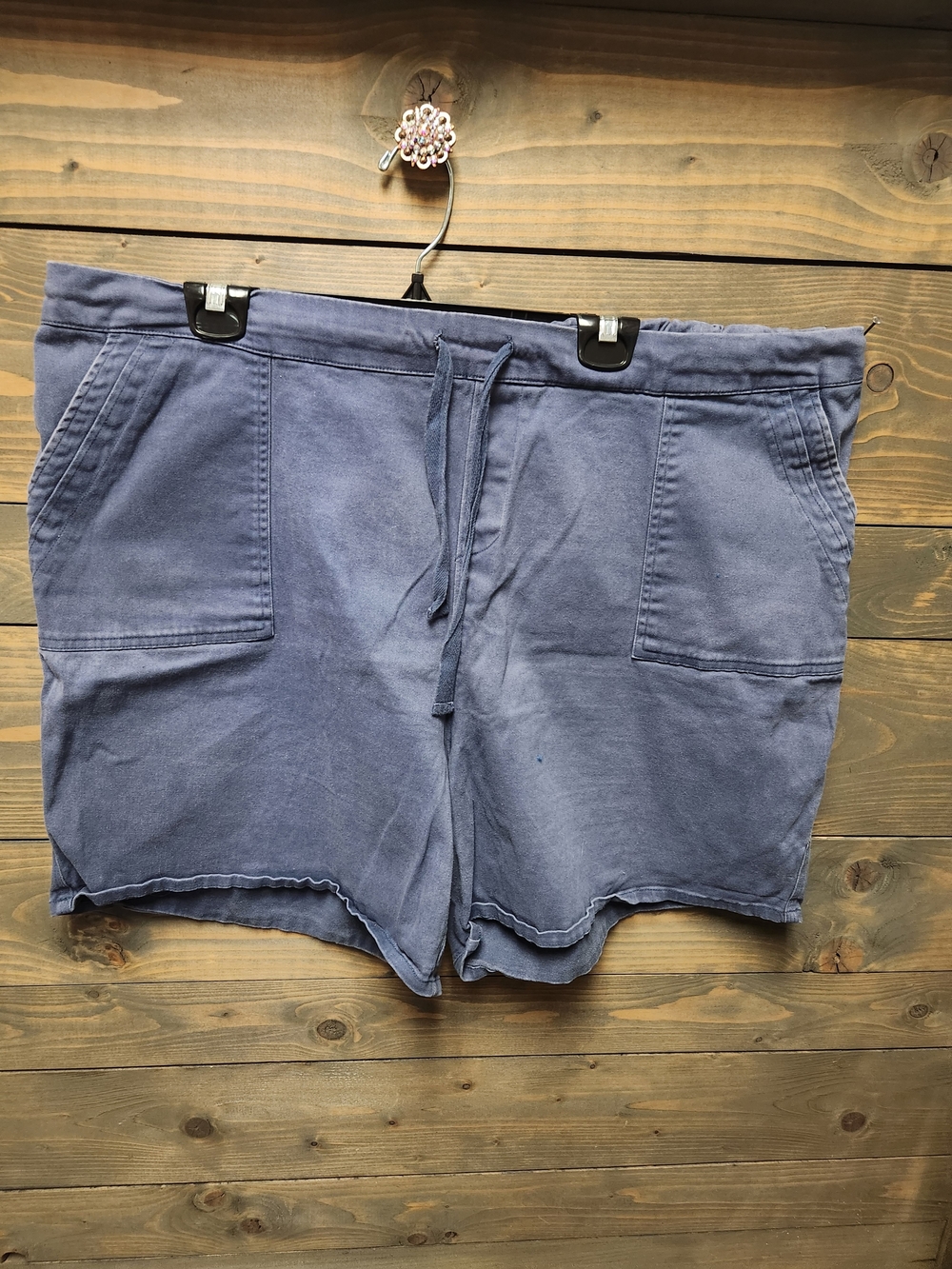VINTAGE COMO WOMENS SHORTS 2X BLUE